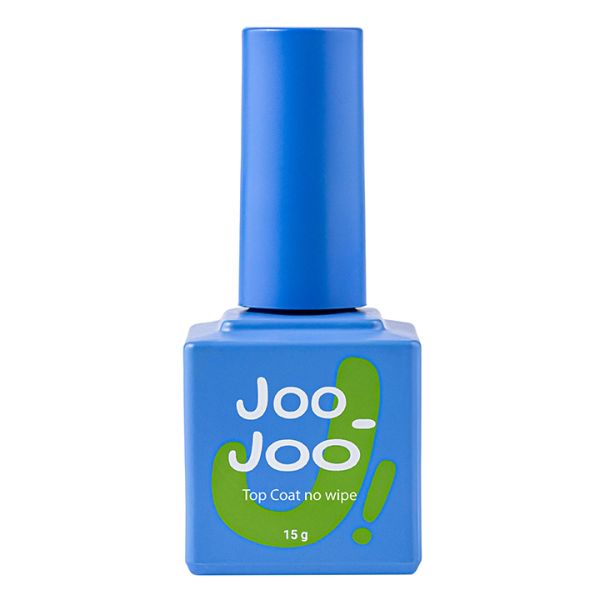 Joo-Joo Верхнее покрытие для ногтей Top Coat No Wipe без УФ фильтра, 15мл