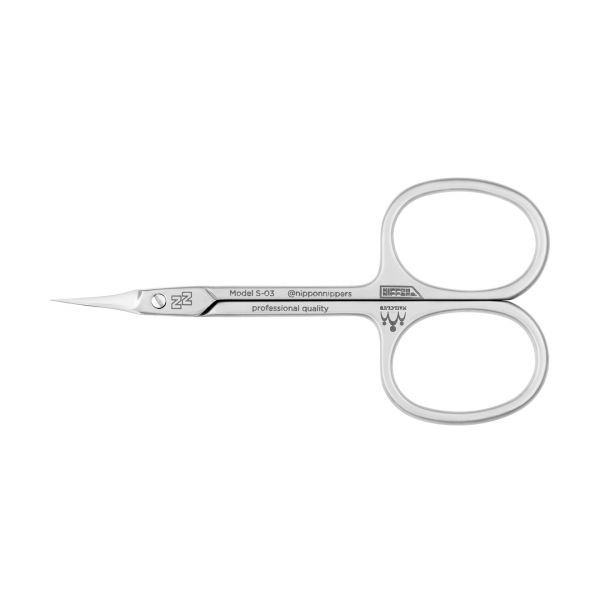 Nippon Nippers, Ножницы для кутикулы, S-03, (90мм). Матовые