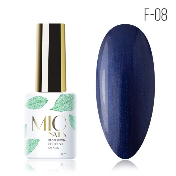 Mio Nails Гель лак #F08 8мл Темный джинс