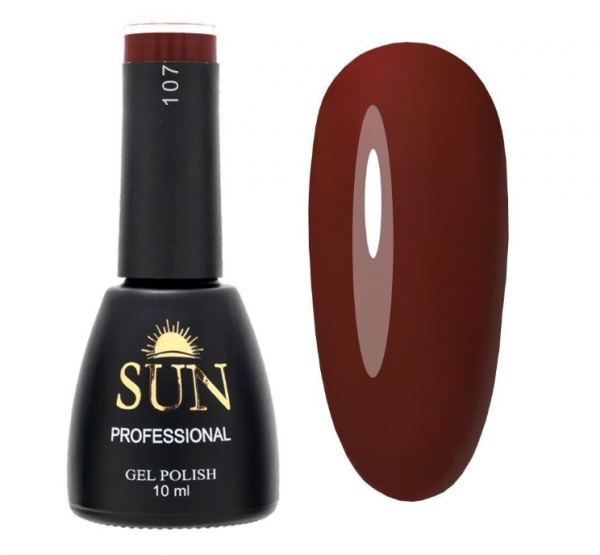 Sun Professional, Гель-лак №109, 10мл, Багровый закат