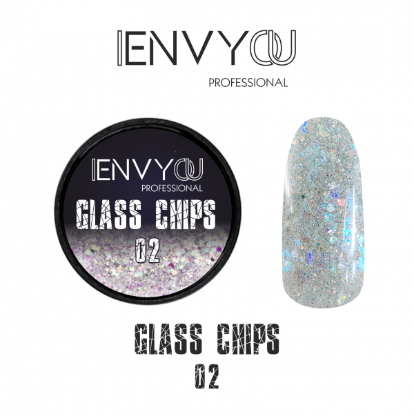 I Envy You, Декоративный светоотражающий гель Glass Chips №02, 6мл