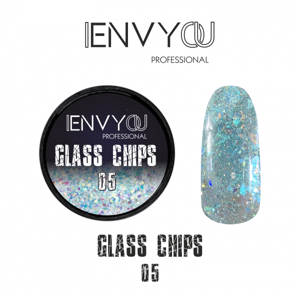 I Envy You, Декоративный светоотражающий гель Glass Chips №05, 6мл