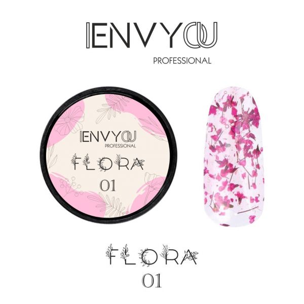 I Envy You, Декоративный гель с сухоцветами Flora №01, 5мл