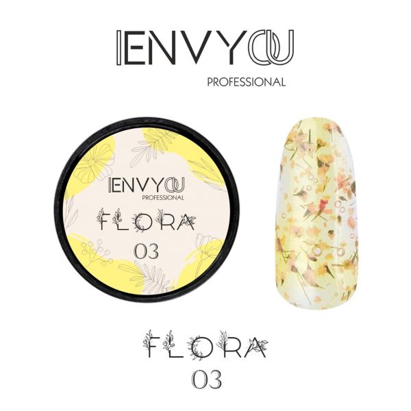 I Envy You, Декоративный гель с сухоцветами Flora №03, 5мл