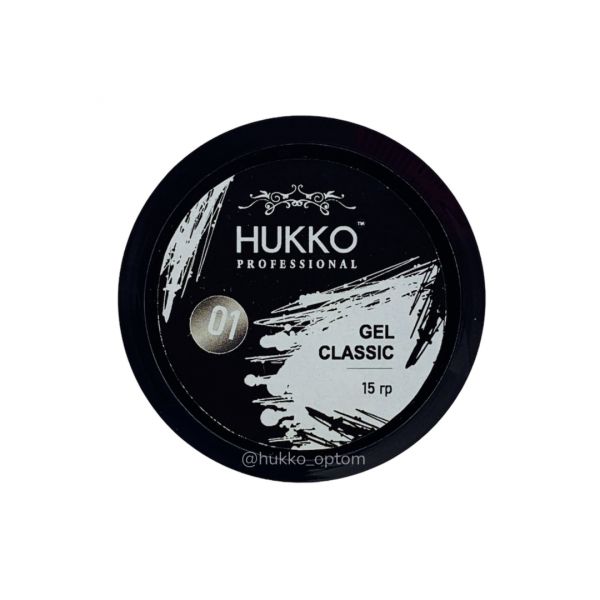 Hukko Professional, Гель моделирующий Classic № 01 15гр