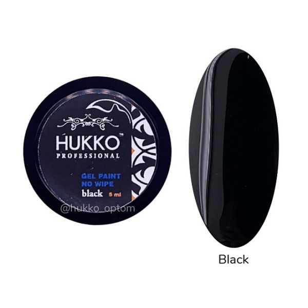 Hukko Professional, Гель Краска без л/с черная 5мл