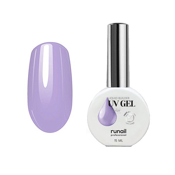 Ru Nail, Цветной жидкий Уф-гель, 15 мл, №5390