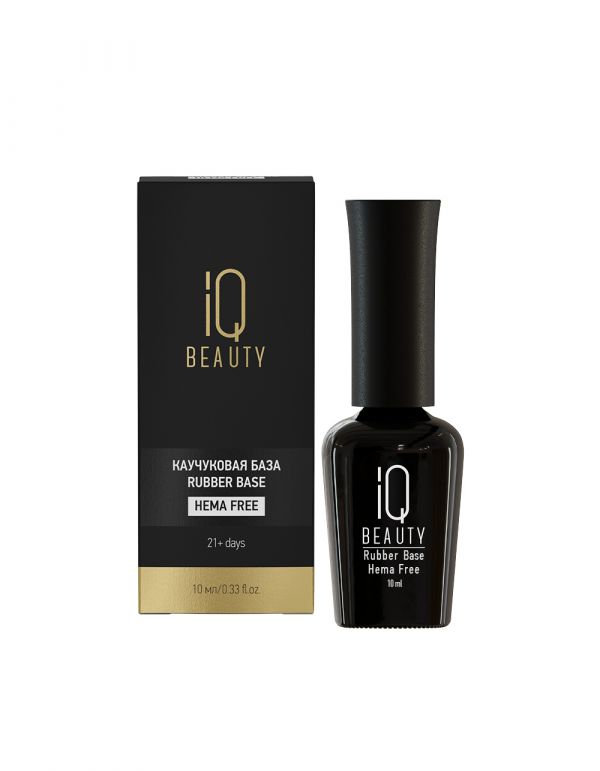 Базовое покрытие для гель-лака каучуковое IQ BEAUTY RUBBER BASE HEMMA FREE, 10мл