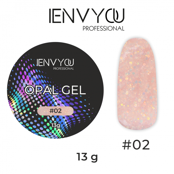 I Envy You, Гель моделирующий жесткий Opal Gel 02 (13g)