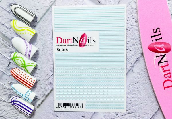 Dart Nail Наклейка Гибкая лента ST_018