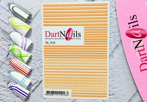 Dart Nail Наклейка Гибкая лента ST_016