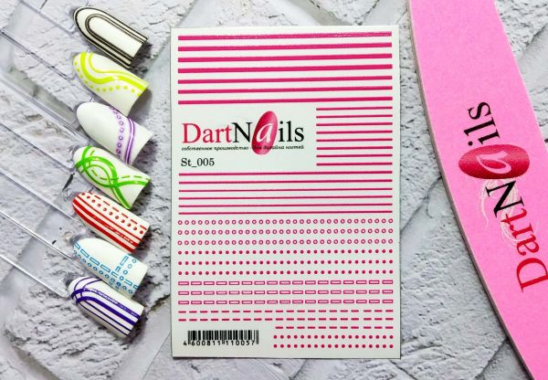 Dart Nail Наклейка Гибкая лента ST_005