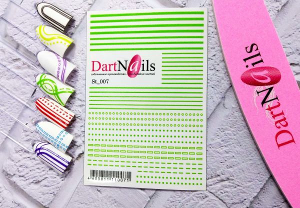 Dart Nail Наклейка Гибкая лента ST_007