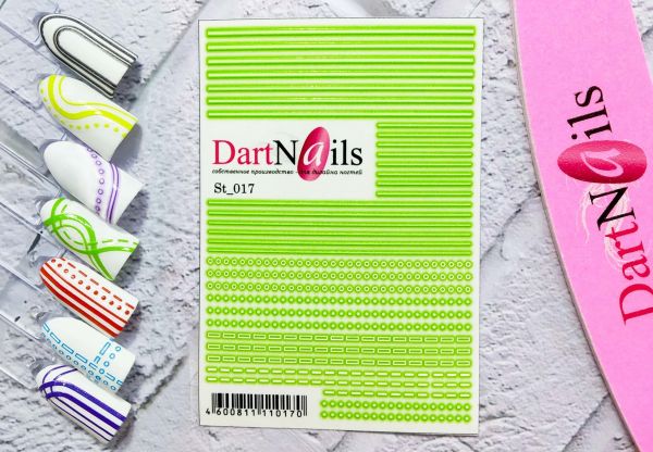 Dart Nail Наклейка Гибкая лента ST_017