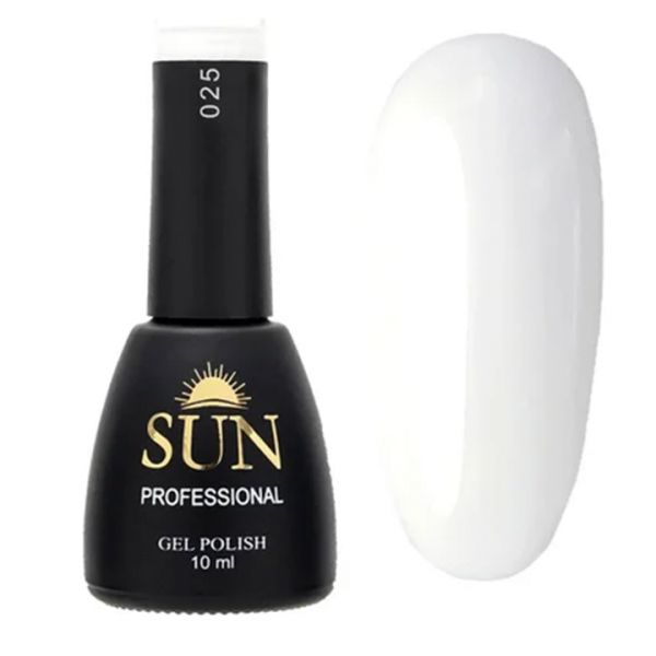 Sun Professional, Гель-лак №025, 10мл, Белая королева