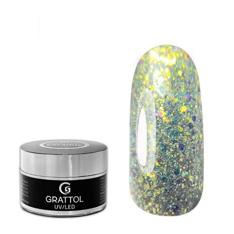 Grattol Гель для моделирования Camouflage Opal Antic Gold, 15мл