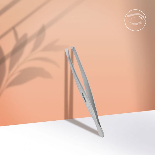 Staleks Classic 10 TYPE 3, Пинцет для бровей скошенный