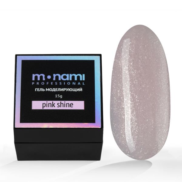 Monami, Гель моделирующий Pink Shine, 15мл