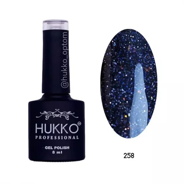 Hukko Professional, Гель лак № 258 8мл