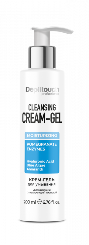 Depiltouch Крем-гель увлажняющий с гиалуроновой кислотой для умывания, 200 мл Depiltouch Крем-гель увлажняющий с гиалуроновой кислотой для умывания, 200 мл