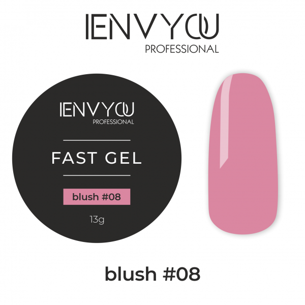 I Envy You, Гель моделирующий жесткий FAST GEL BLUSH №08, 13гр