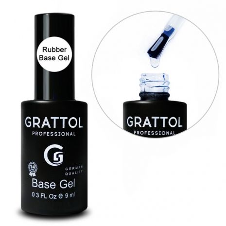 Grattol База каучуковая для гель лака Base Rubber Gel 9мл