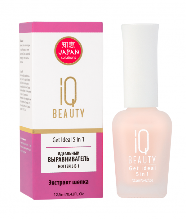 IQ Beauty Идеальный выравниватель ногтей 5 в1 Экстракт шелка