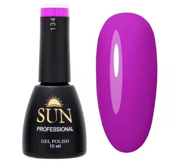 Sun Professional, Гель-лак №134, 10мл, Фиолетовые сны