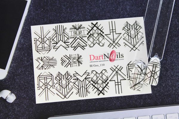 Dart Nails Слайдер BI GEO_110 черная