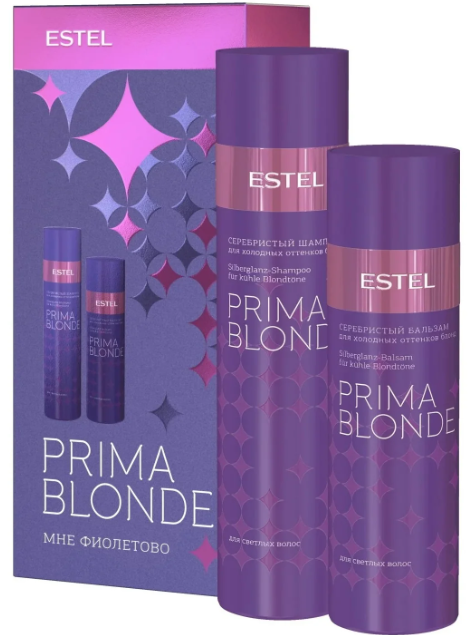 Набор ESTEL Prima Blond "Мне фиолетово" для холодных оттенков блонд (шампунь, бальзам)