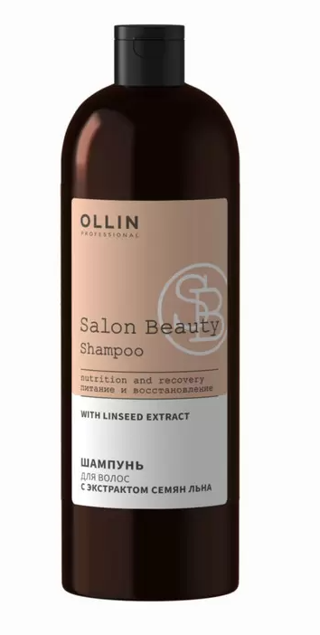 Шампунь для волос OLLIN SALON BEAUTY с маслом семян льна 1000мл