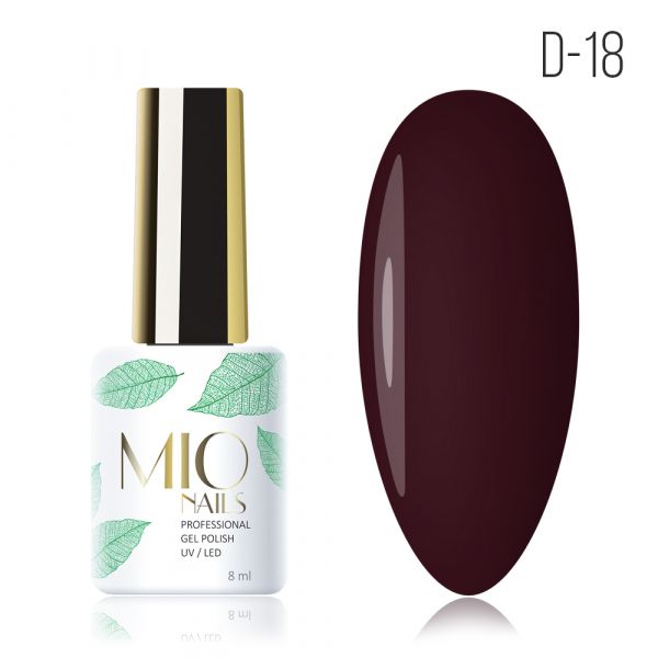 Mio Nails Гель лак #D18 8мл Махагон