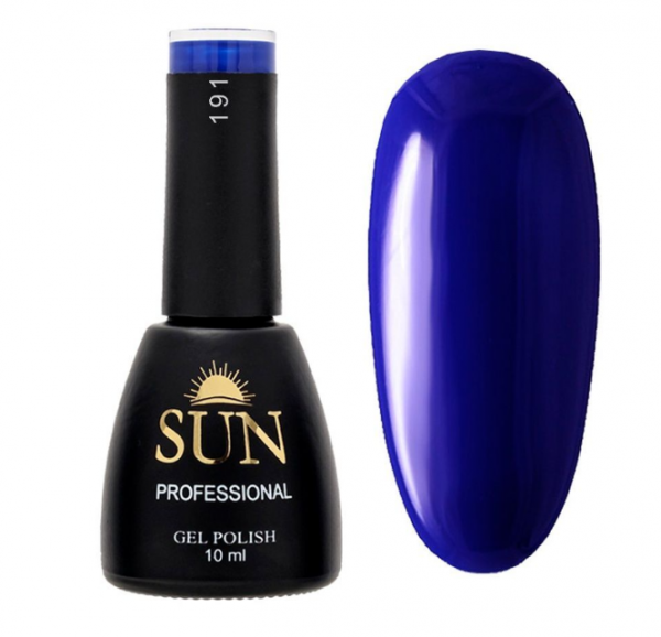 Sun Professional, Гель-лак №191, 10мл, Королевский синий