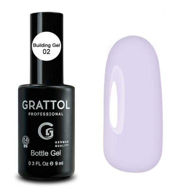 Гель для наращивания во флаконе с кистью GRATTOL GEL BOTTLE 02, 9мл