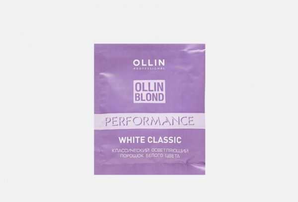 Порошок осветляющий классический белого цвета OLLIN BLOND PERFORMANCE, 30гр