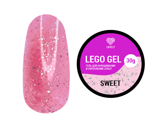 Гель для наращивания и укрепления Lovely, Lego Gel Sweet, 30гр