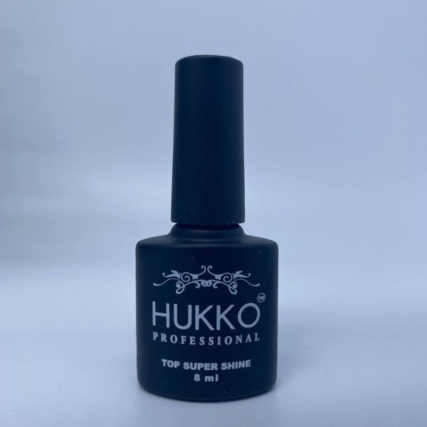 Hukko Professional, Топ для гель лака без липкого слоя, Top Super Shine, с УФ фильтром, 8мл