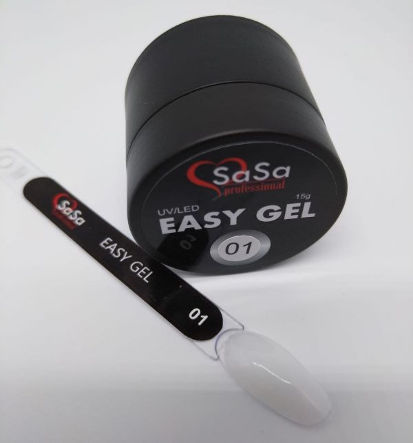 Sasa Professional Easy Gel Гель камуфлирующий № 01 (молочный) 15гр