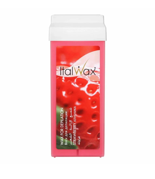 Воск  ITALWAX натуральный теплый Клубника в картридже 100мл
