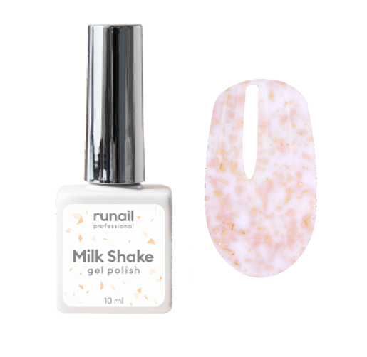 Гель-лак с поталью Milk Shake Ru Nail, 10мл №8541