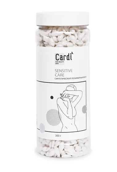 Синтетический полимерный воск Cardi "SENSITIVE CARE" 300 г, №7754