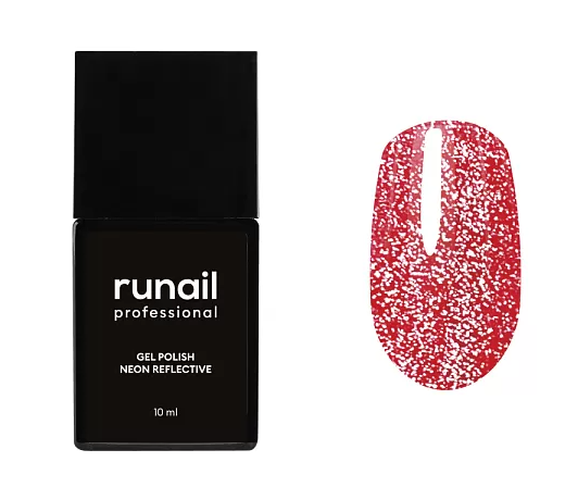 Ru Nail, Гель-лак светоотражающий неон, Neon Reflective, 10 мл №9052