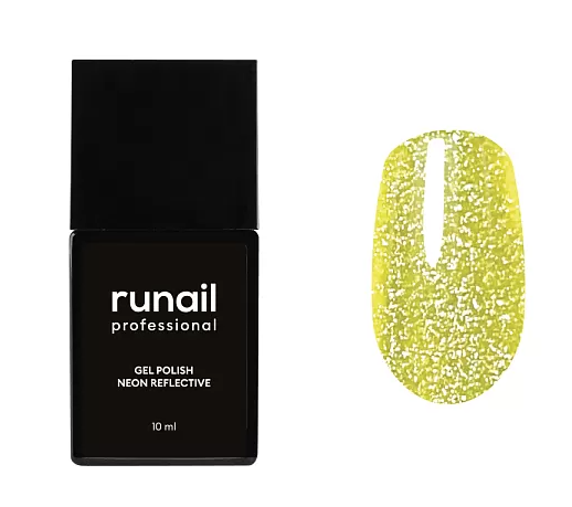 Ru Nail, Гель-лак светоотражающий неон, Neon Reflective, 10 мл №9054