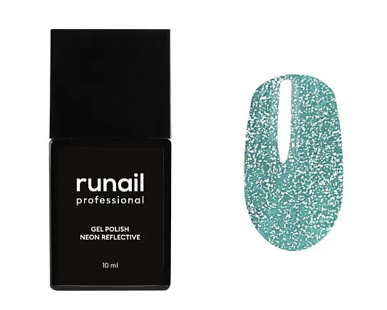 Ru Nail, Гель-лак светоотражающий неон, Neon Reflective, 10 мл №9058