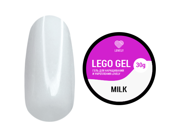 Гель для наращивания и укрепления Lovely, Lego Gel Milk, 30гр