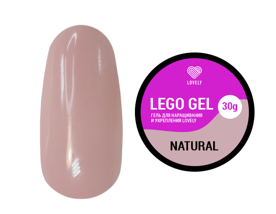 Гель для наращивания и укрепления Lovely, Lego Gel Natural, 30гр