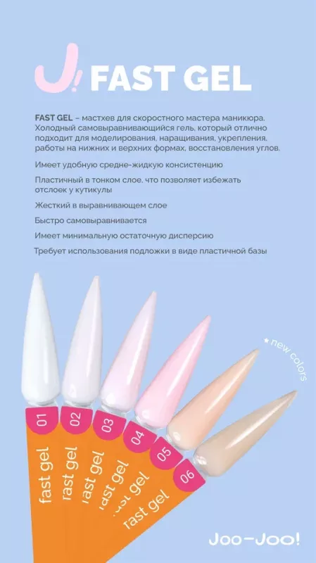 Joo-Joo Гель для моделирования Fast Gel №01, 30g