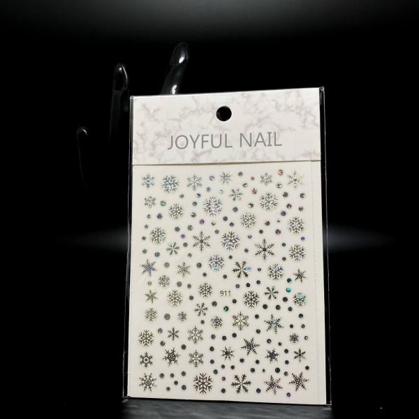 Joyful Nail Наклейка для ногтей №911 серебро