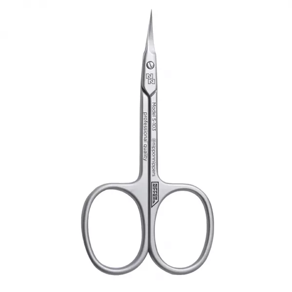 Nippon Nippers, Ножницы для кутикулы, S-103, (90мм). Матовые
